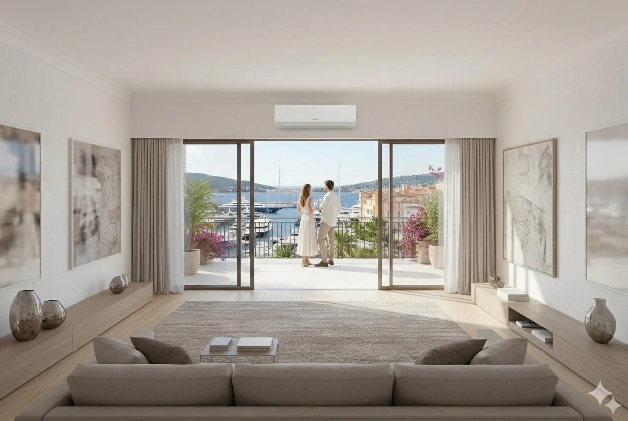 Installation de climatisation réversible à Saint-Tropez (83990) - Clim Style