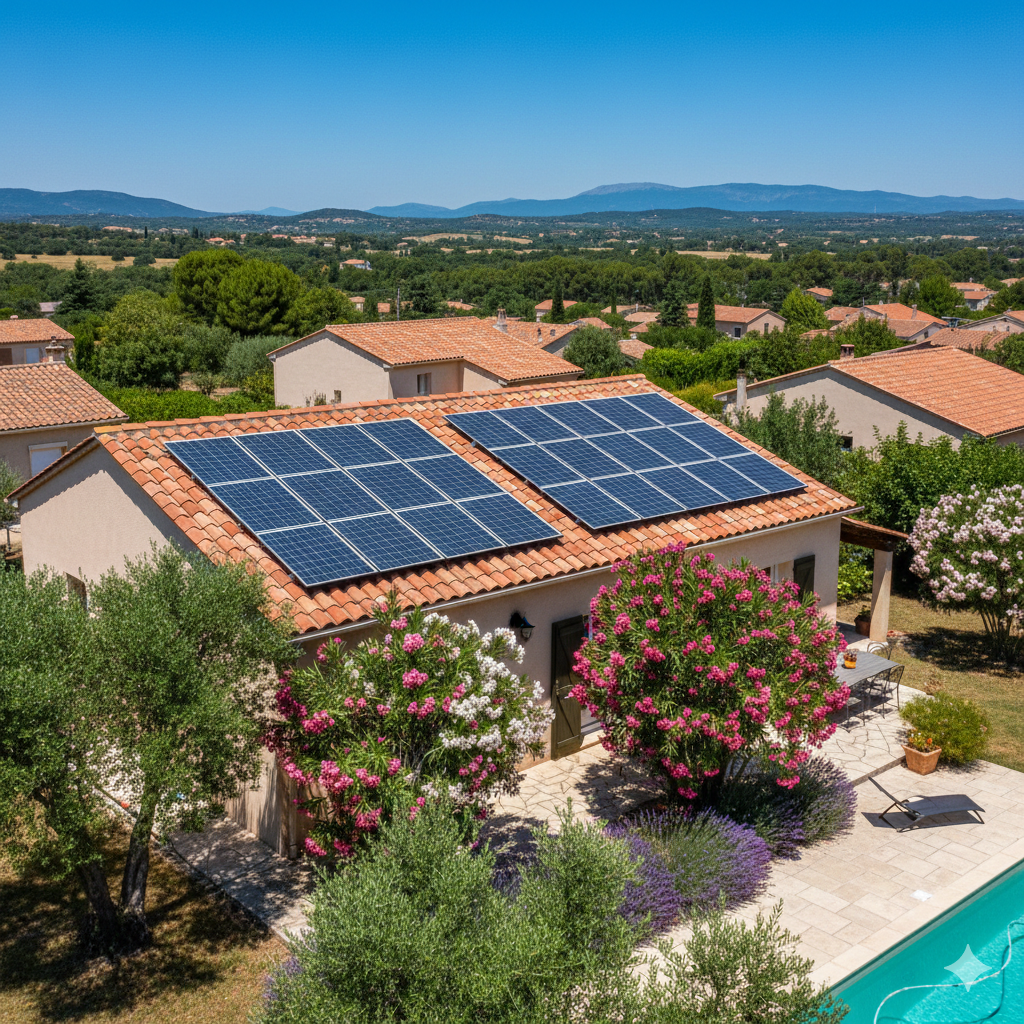 Panneaux solaires sur toiture à Draguignan - Clim Style