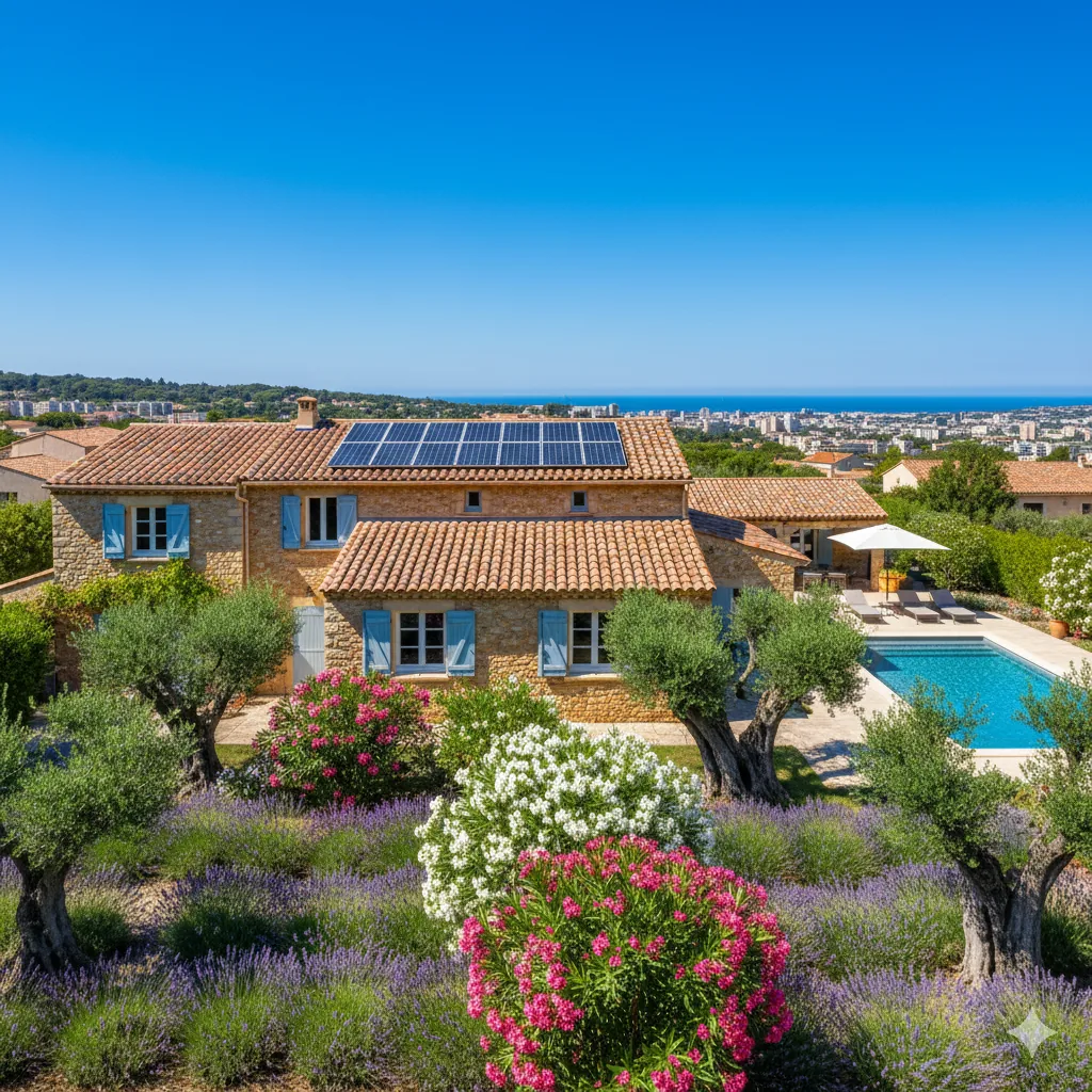 Panneaux solaires sur toiture à Fréjus - Clim Style