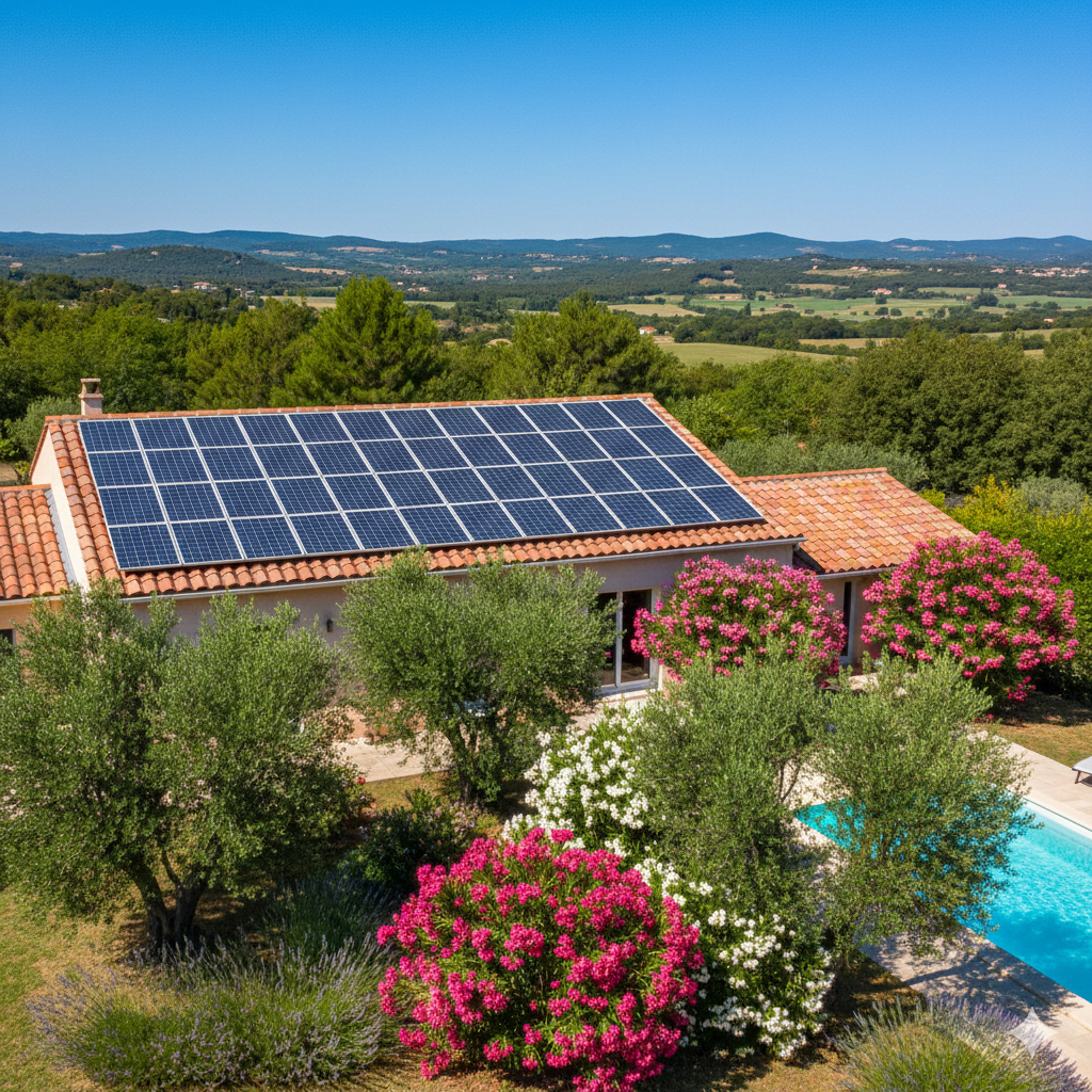 Panneaux solaires sur toiture à Puget-sur-Argens - Clim Style