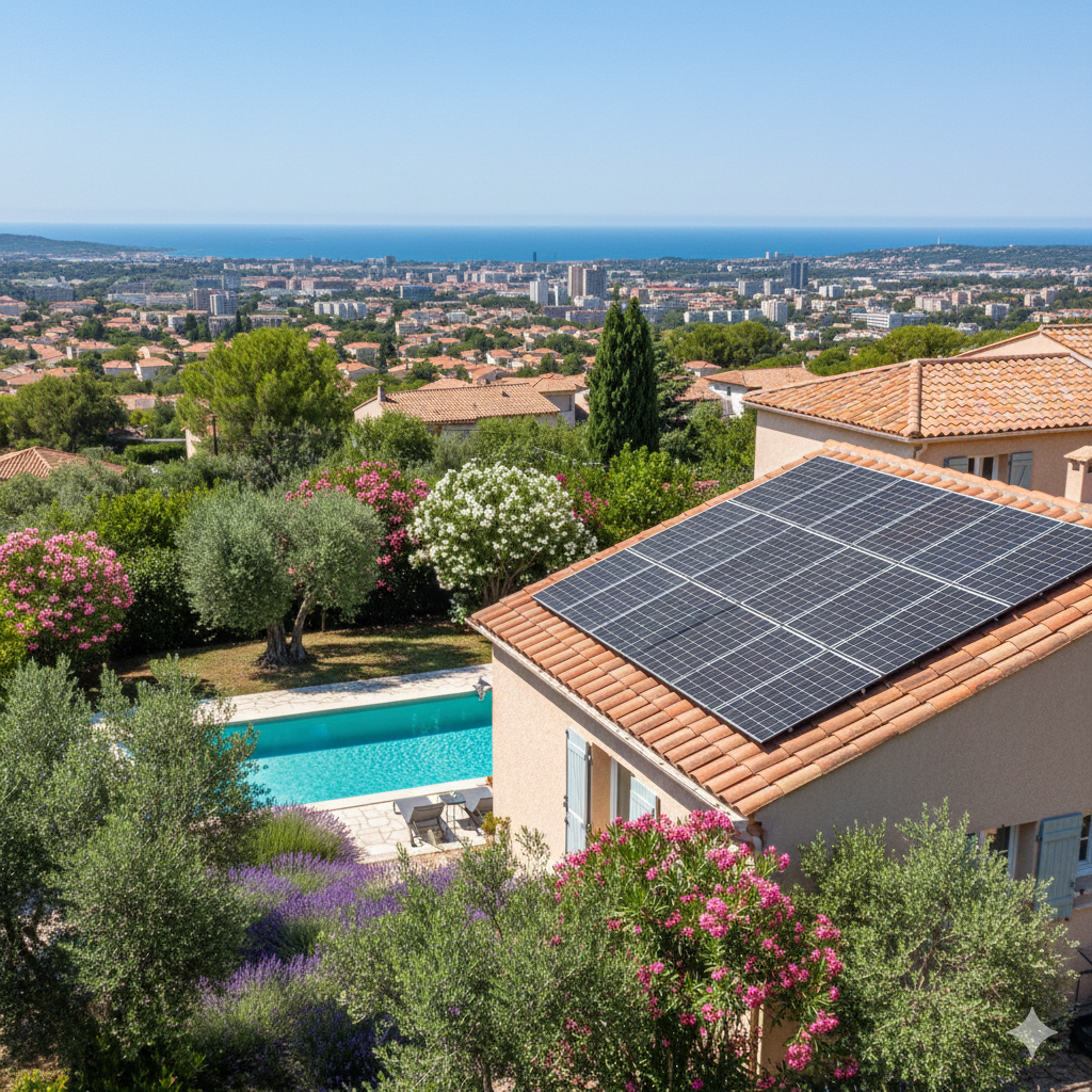 Panneaux solaires sur toiture à Saint-Raphaël - Clim Style